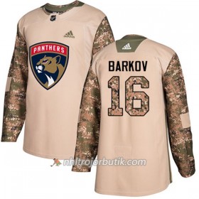 Män Ishockey Florida Panthers Tröja Aleksander Barkov 16 Adidas 2017-2018 Camo Veterans Day Practice Authentic